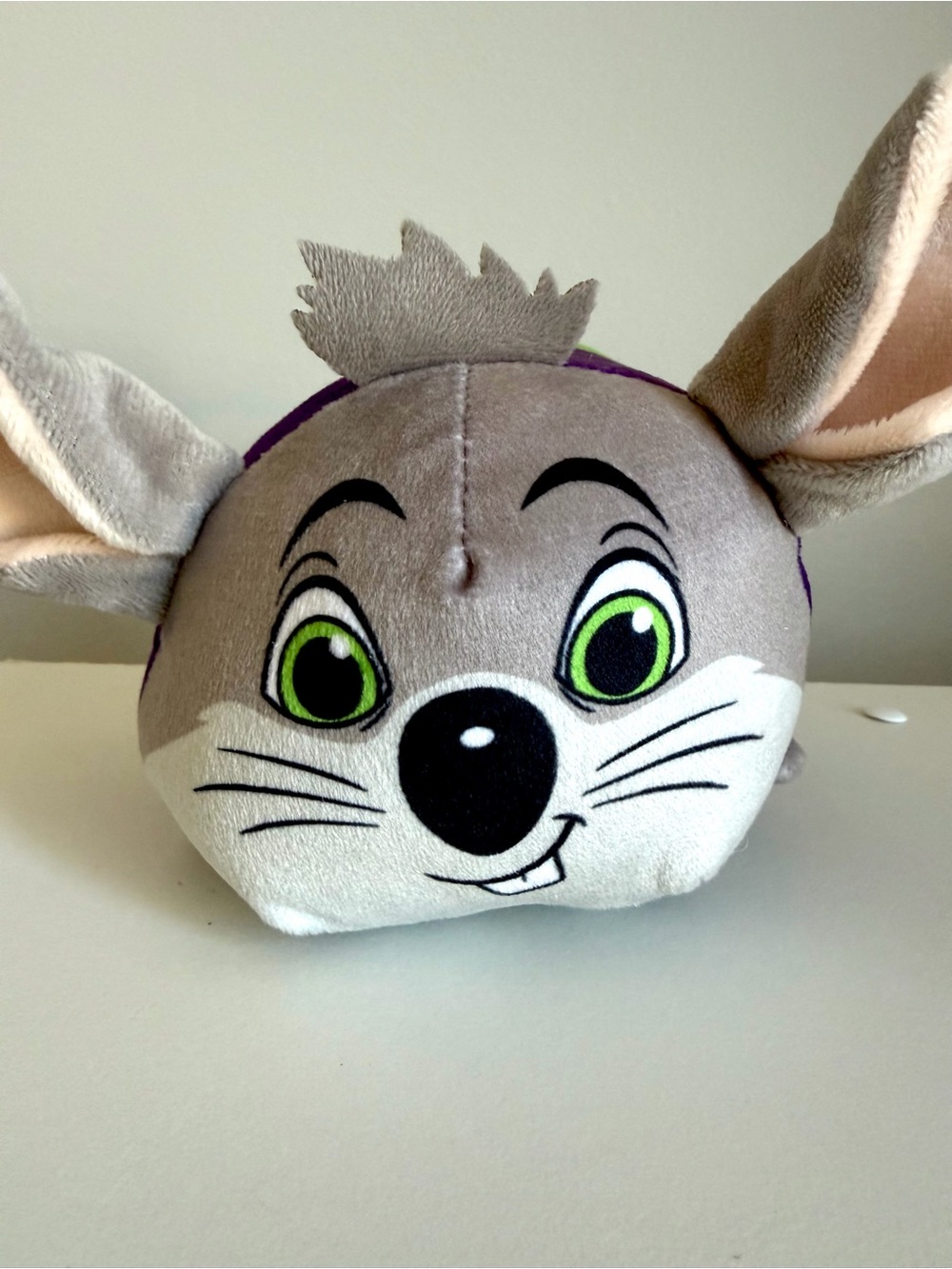 Chuck E Cheese Mouse 7” Stackable Tsum Tsum Style Stuffed Plush Mascot Prize Toy - Picture 3 of 12